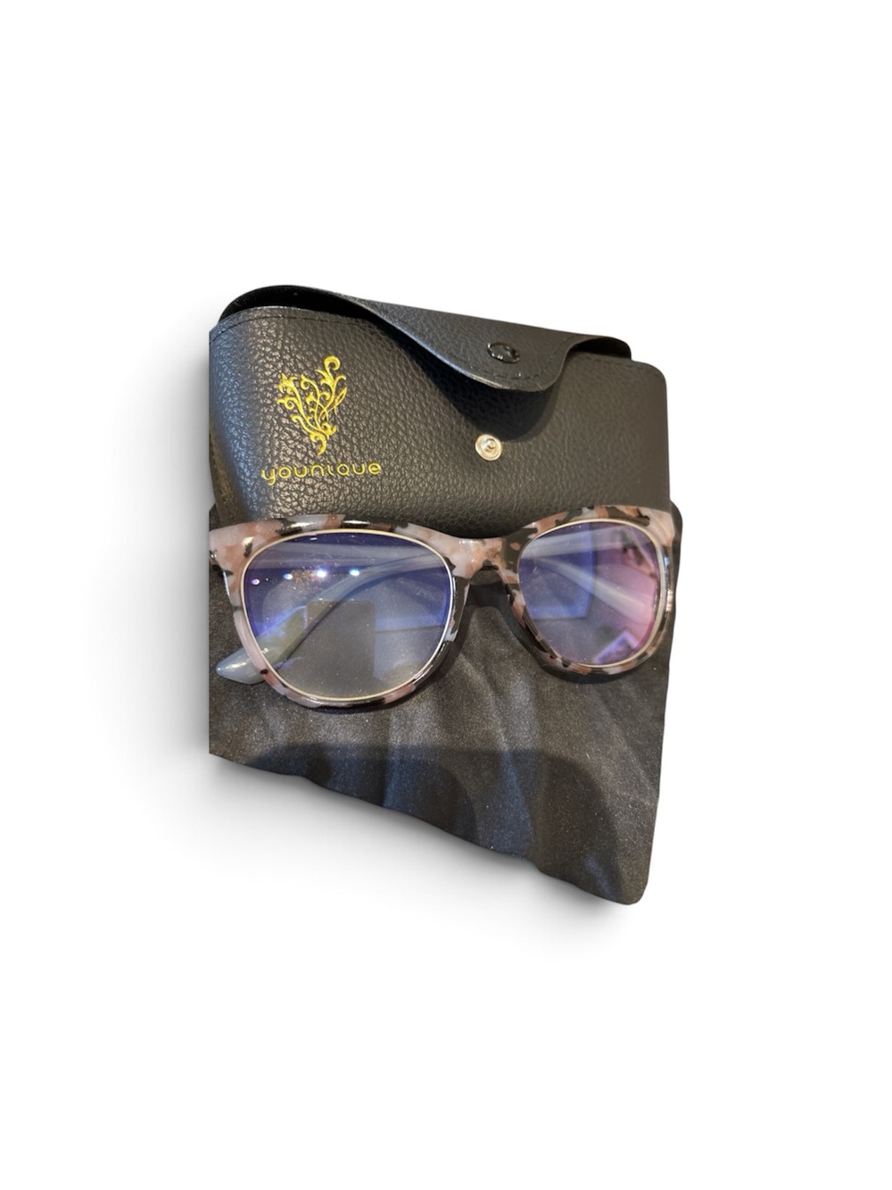 Younique Pink Tortoiseshell Blue-Light Men’s Glasses